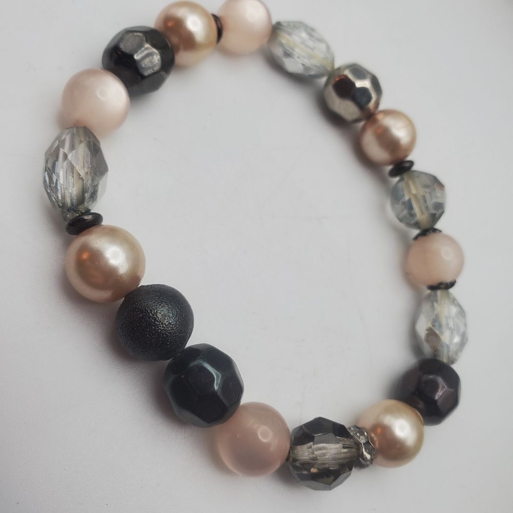 Jumble beaded multi tone work wear‎ jewelry bracelet everyday wardrobe
